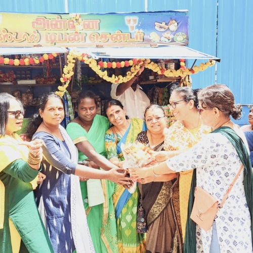 Helped a visually challenged Transgender to setup a Tea Shop